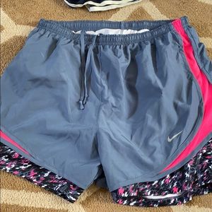 Nike shorts with spandex attached
